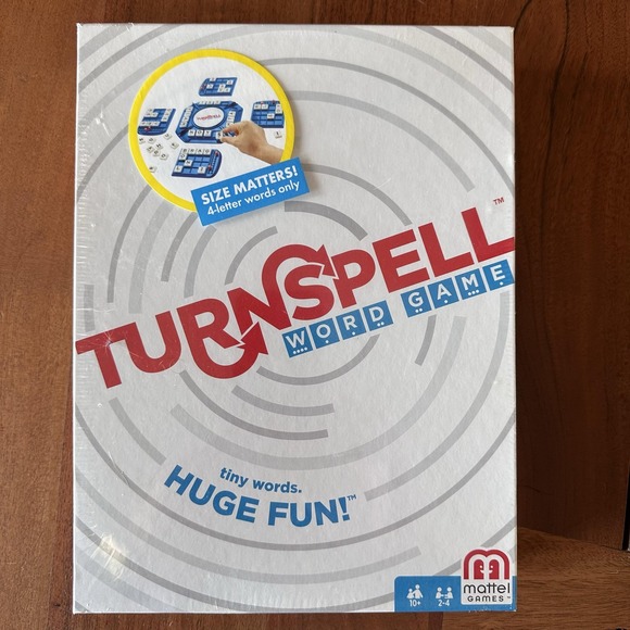 Mattel Other - Mattel‎ Turnspell Word Game Board Game 2-4 Players Age 10+ New Sealed Family